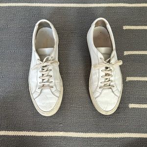 Common Projects White Original Achilles Leather Sneakers
